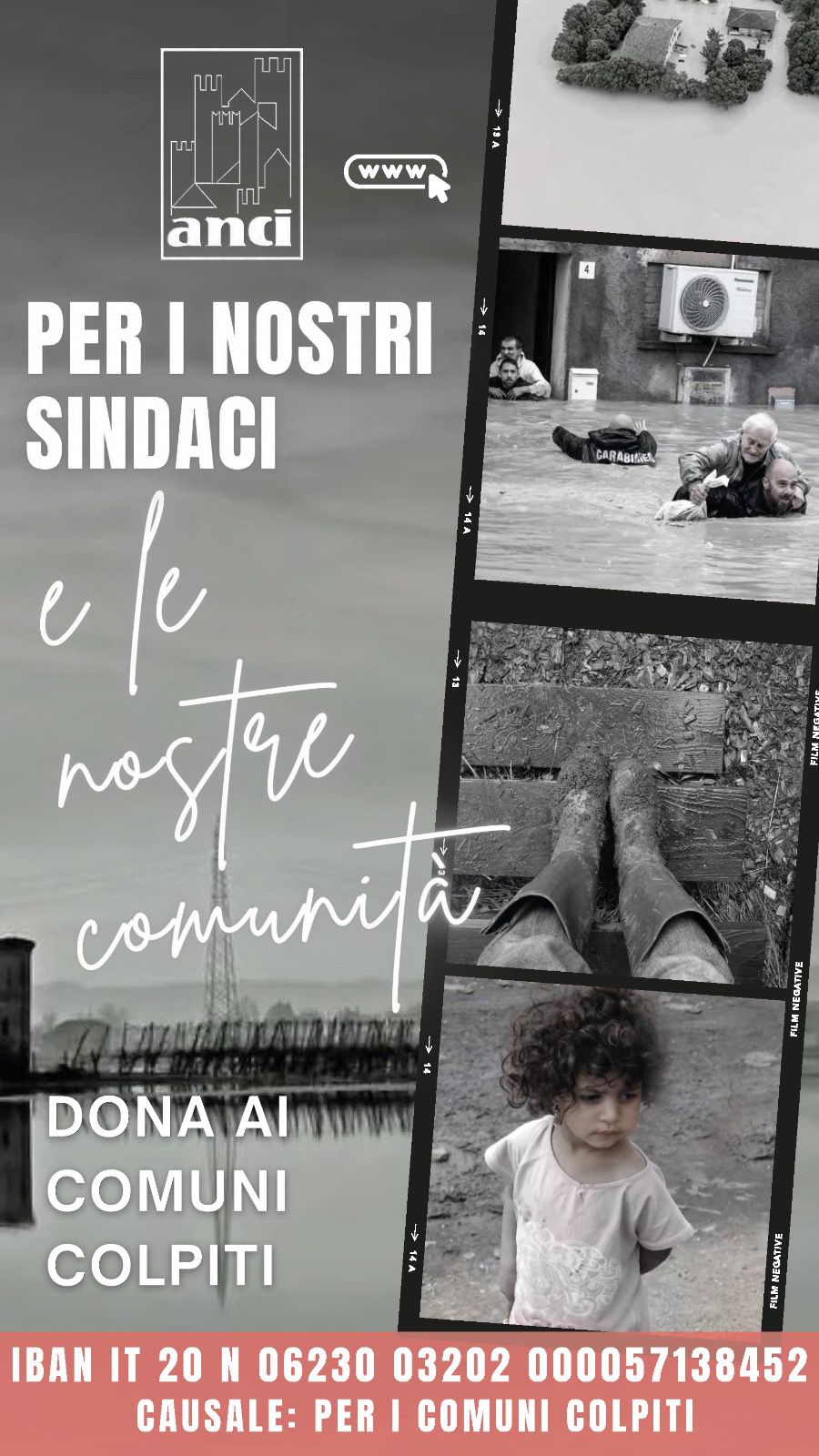 Immagine Raccolta fondi ANCI per i comuni colpiti dall'alluvione in Emilia Romagna
