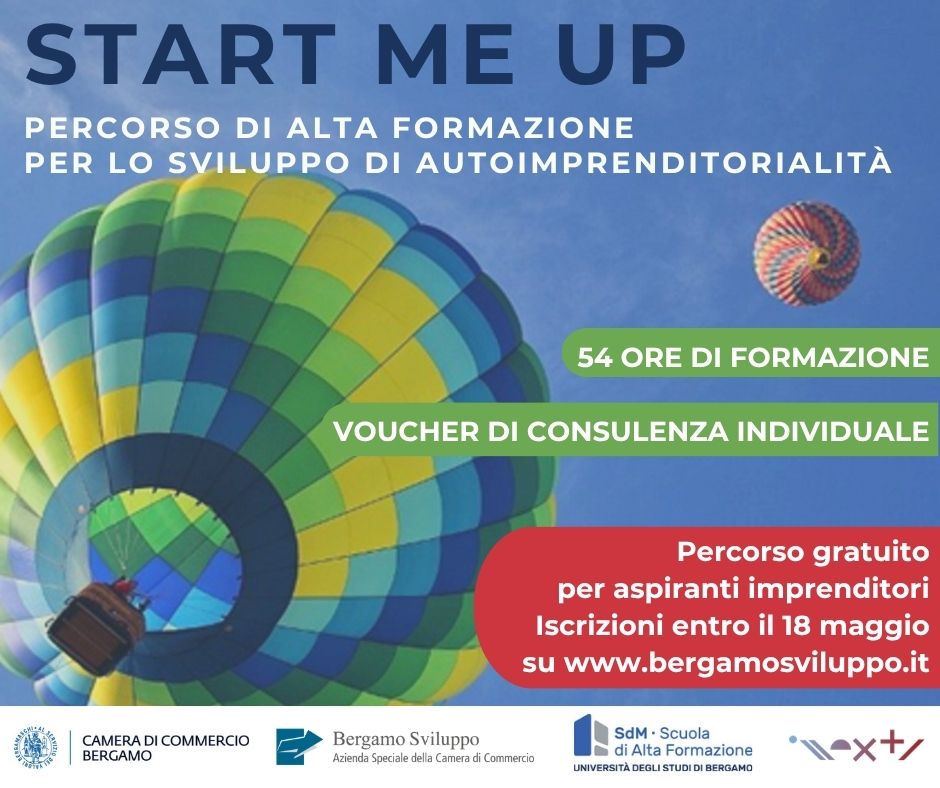 Immagine START ME UP - Percorso gratuito per lo sviluppo di autoimprenditorialità